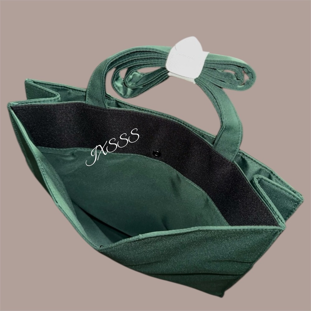 *RARE* Dark-Green Prada Beauty (Dual Compartment) Shoulder-Tote Bag - Picture 7 of 12